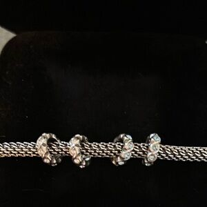 Brighton beads 2 clear, 2 light blue